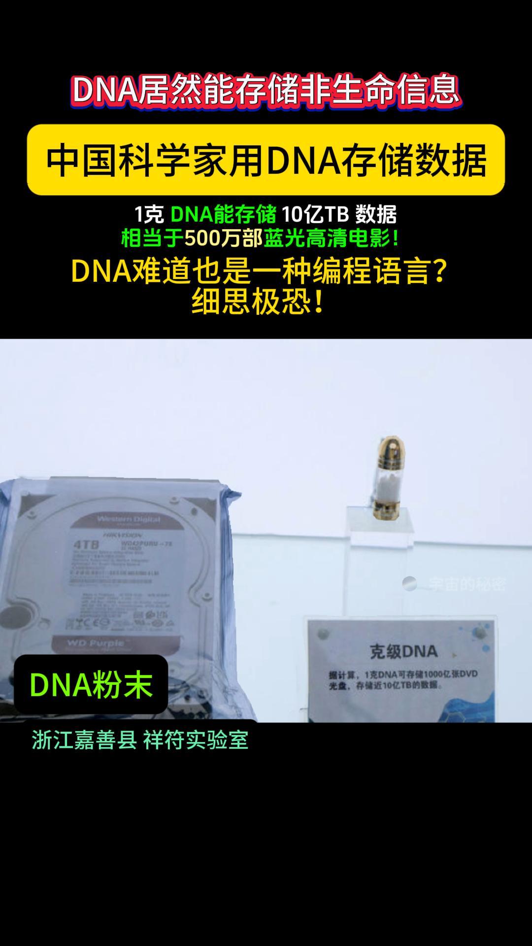 60MB生物医学图像存入DNA！我国DNA信息存储技术取得新突破