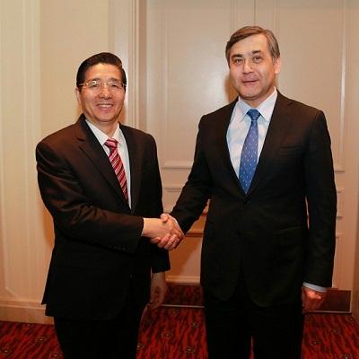 驻非盟使团团长蒋烽大使会见中土集团副总经理郭重凤