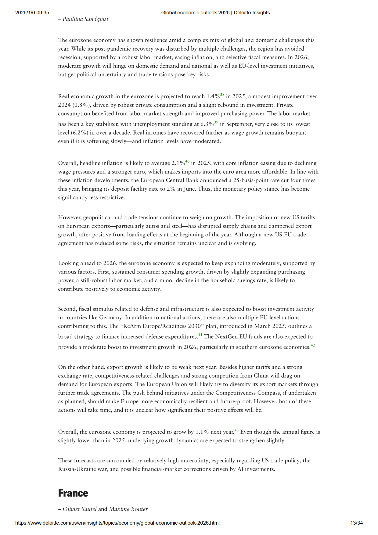 德国发布年度经济报告 预测2026年经济增长1%