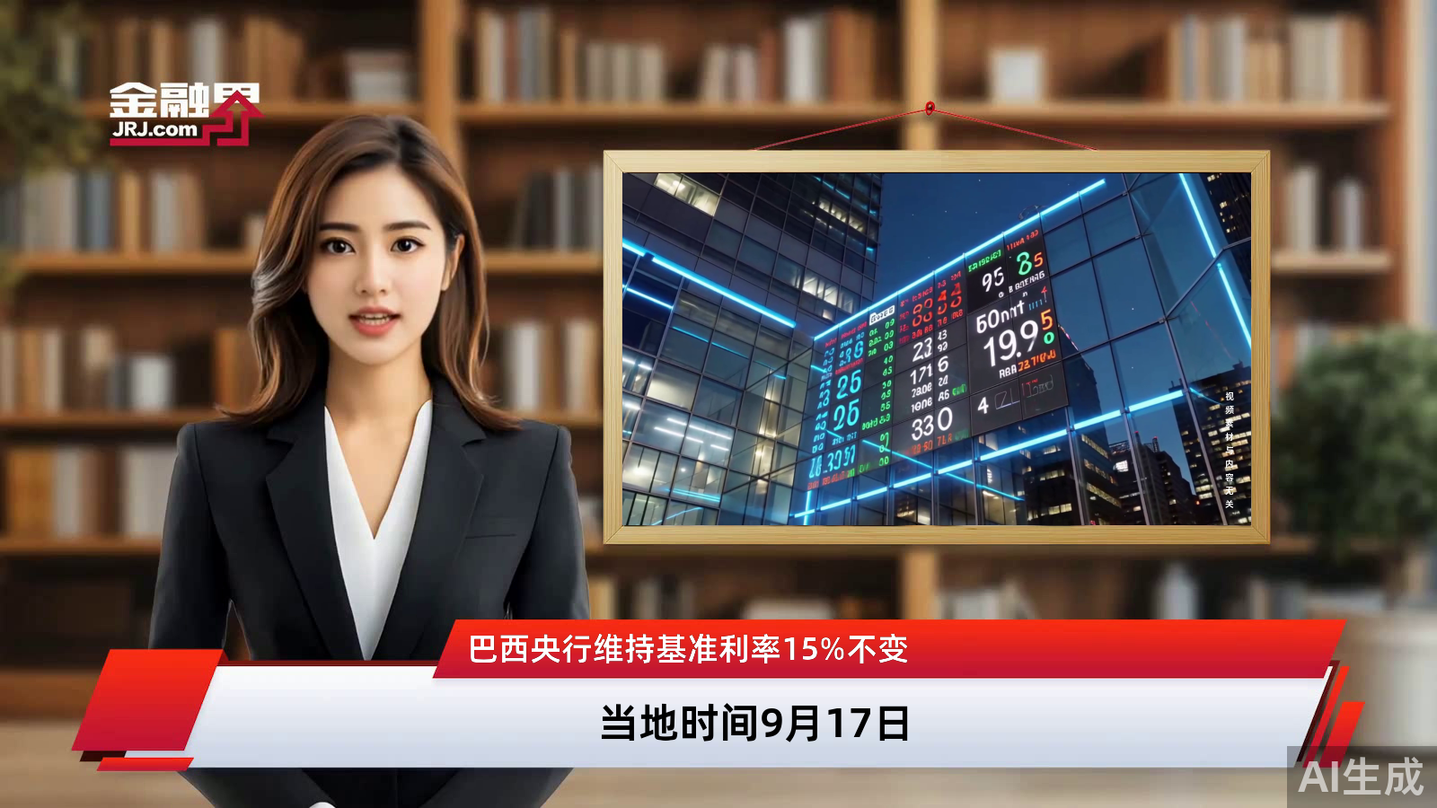 巴西基准利率（Selic）维持15%水平不变