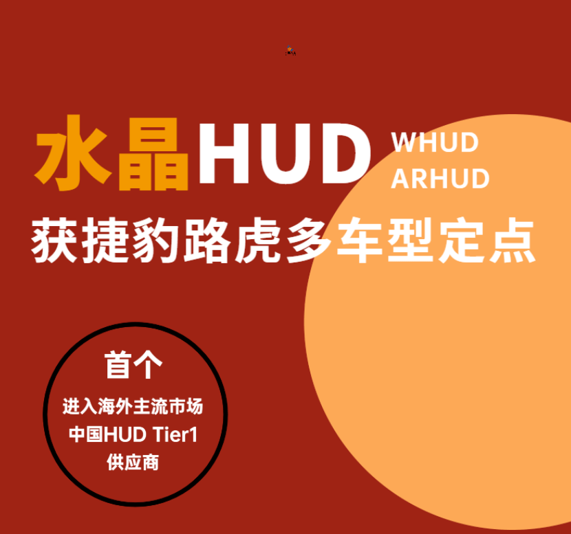 水晶光电获得实用新型专利授权:“一种HUD反射镜位置监测装置”